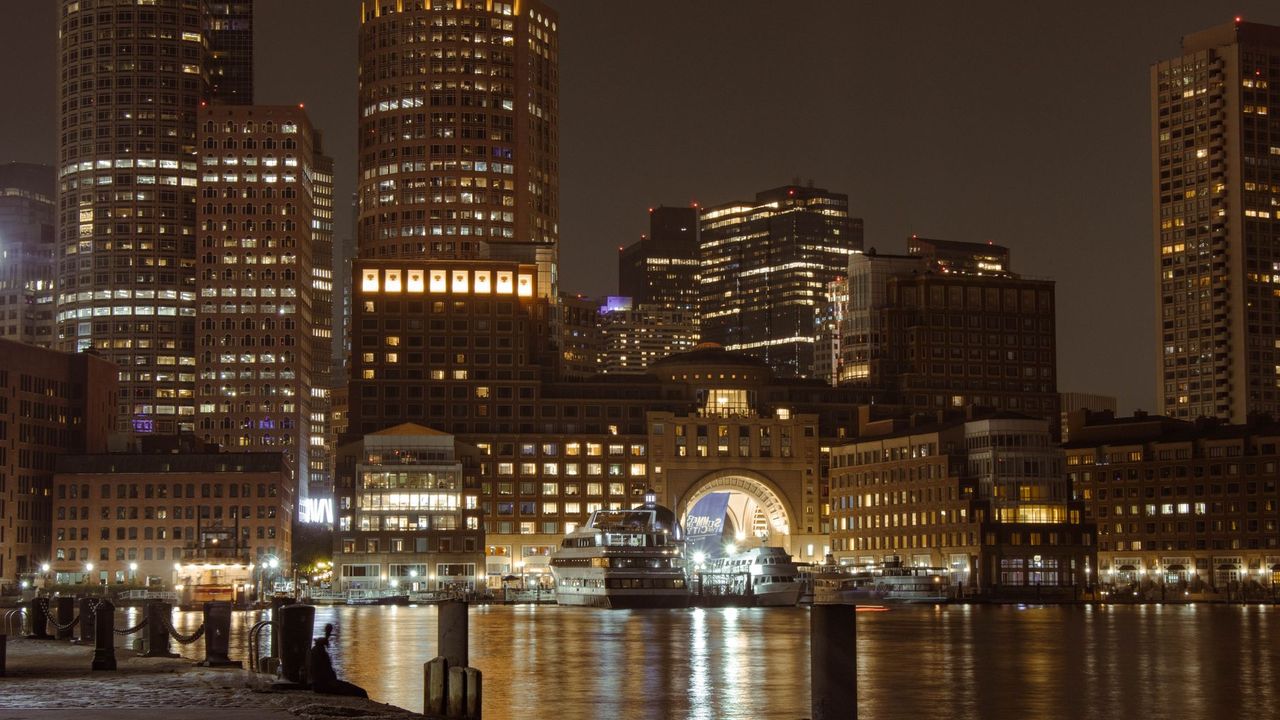Boston at dusk