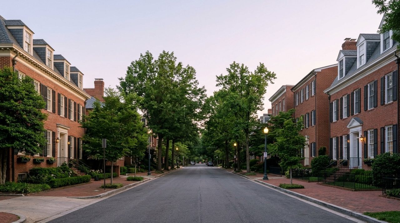 Montgomery County at dusk